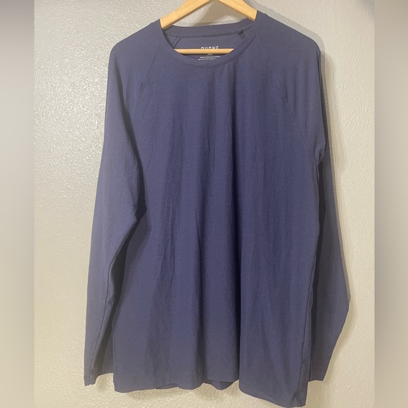 Rhone Men's Reign Long Sleeve T-Shirt - Midnight Heather - Size XL - Picture 1 of 4